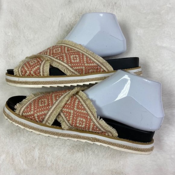 BP. Booker‎ Boho Fringe Slide Sandals, size 8 - Picture 10 of 15